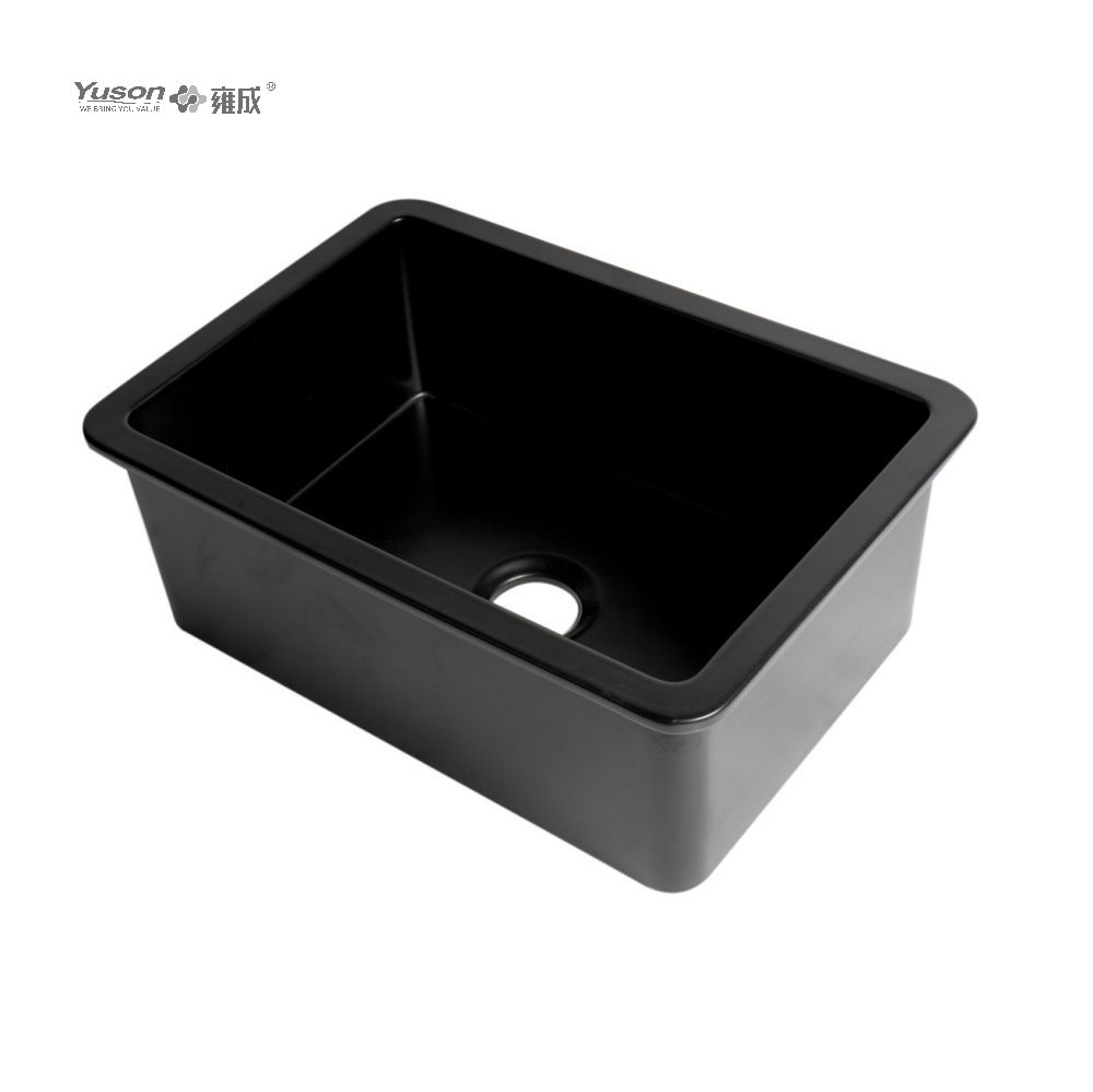 YS27106W-2419 Évier de cuisine avant à tablier en argile réfractaire fine FFC, bol simple le plus vendu de 24x19 pouces, pour décor d'évier de cuisine de ferme