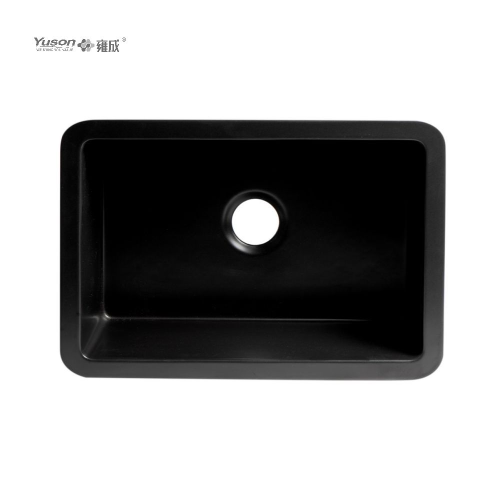 YS27106W-2419 Évier de cuisine avant à tablier en argile réfractaire fine FFC, bol simple le plus vendu de 24x19 pouces, pour décor d'évier de cuisine de ferme