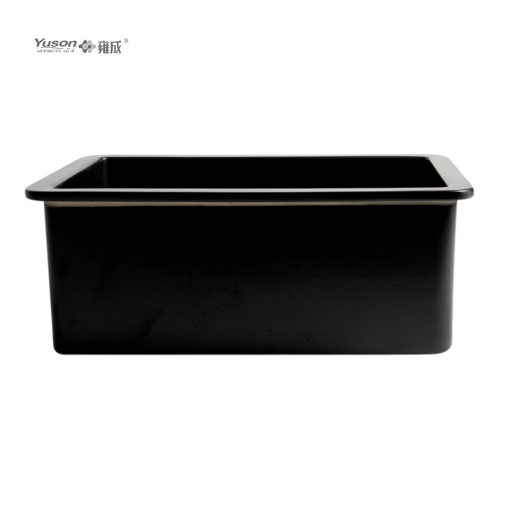 YS27106W-2419 Évier de cuisine avant à tablier en argile réfractaire fine FFC, bol simple le plus vendu de 24x19 pouces, pour décor d'évier de cuisine de ferme