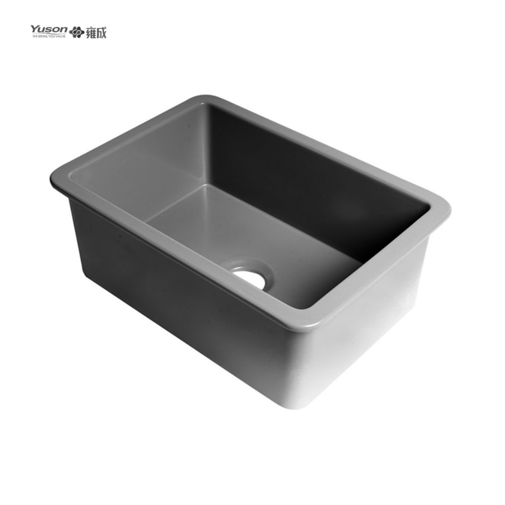 YS27106W-2419 Évier de cuisine avant à tablier en argile réfractaire fine FFC, bol simple le plus vendu de 24x19 pouces, pour décor d'évier de cuisine de ferme