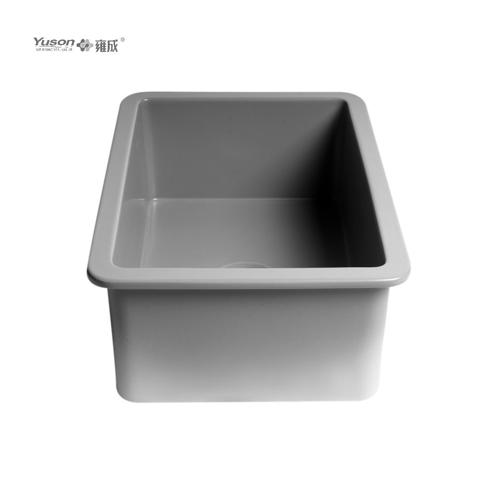 YS27106W-2419 Évier de cuisine avant à tablier en argile réfractaire fine FFC, bol simple le plus vendu de 24x19 pouces, pour décor d'évier de cuisine de ferme