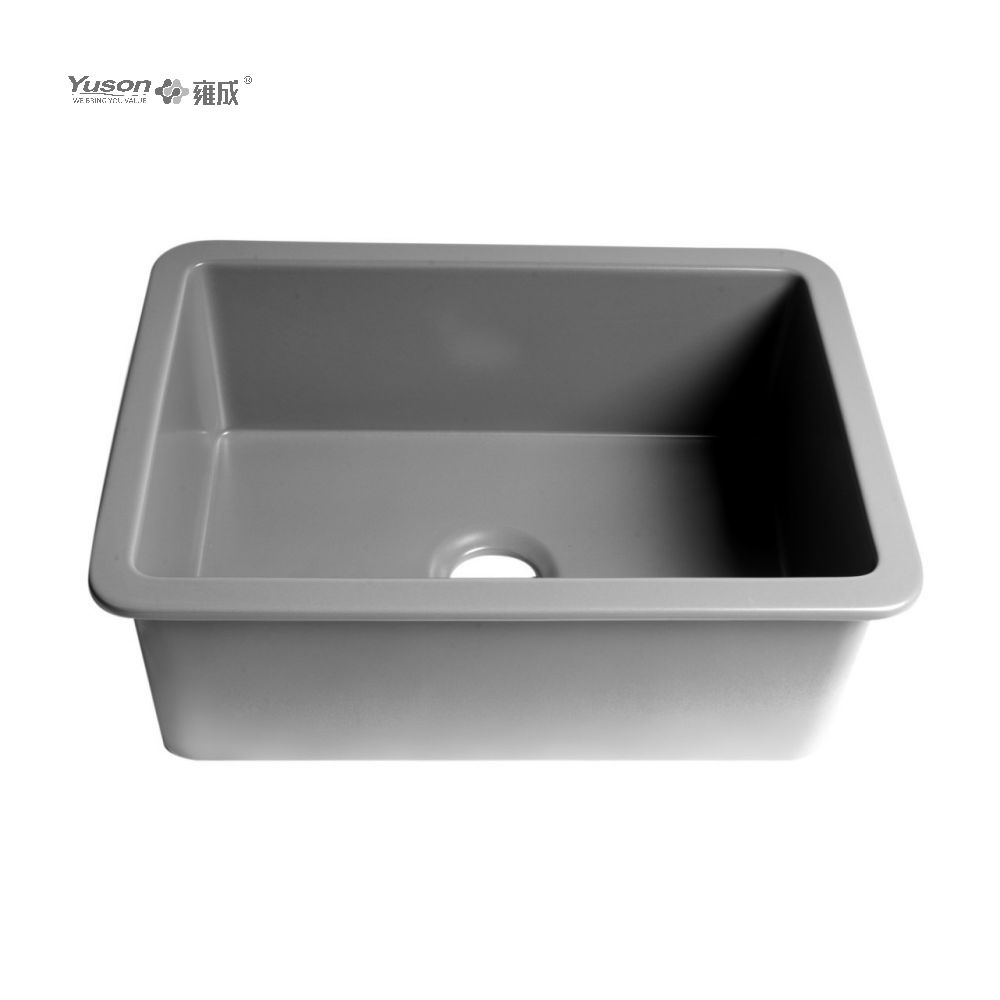 YS27106W-2419 Évier de cuisine avant à tablier en argile réfractaire fine FFC, bol simple le plus vendu de 24x19 pouces, pour décor d'évier de cuisine de ferme