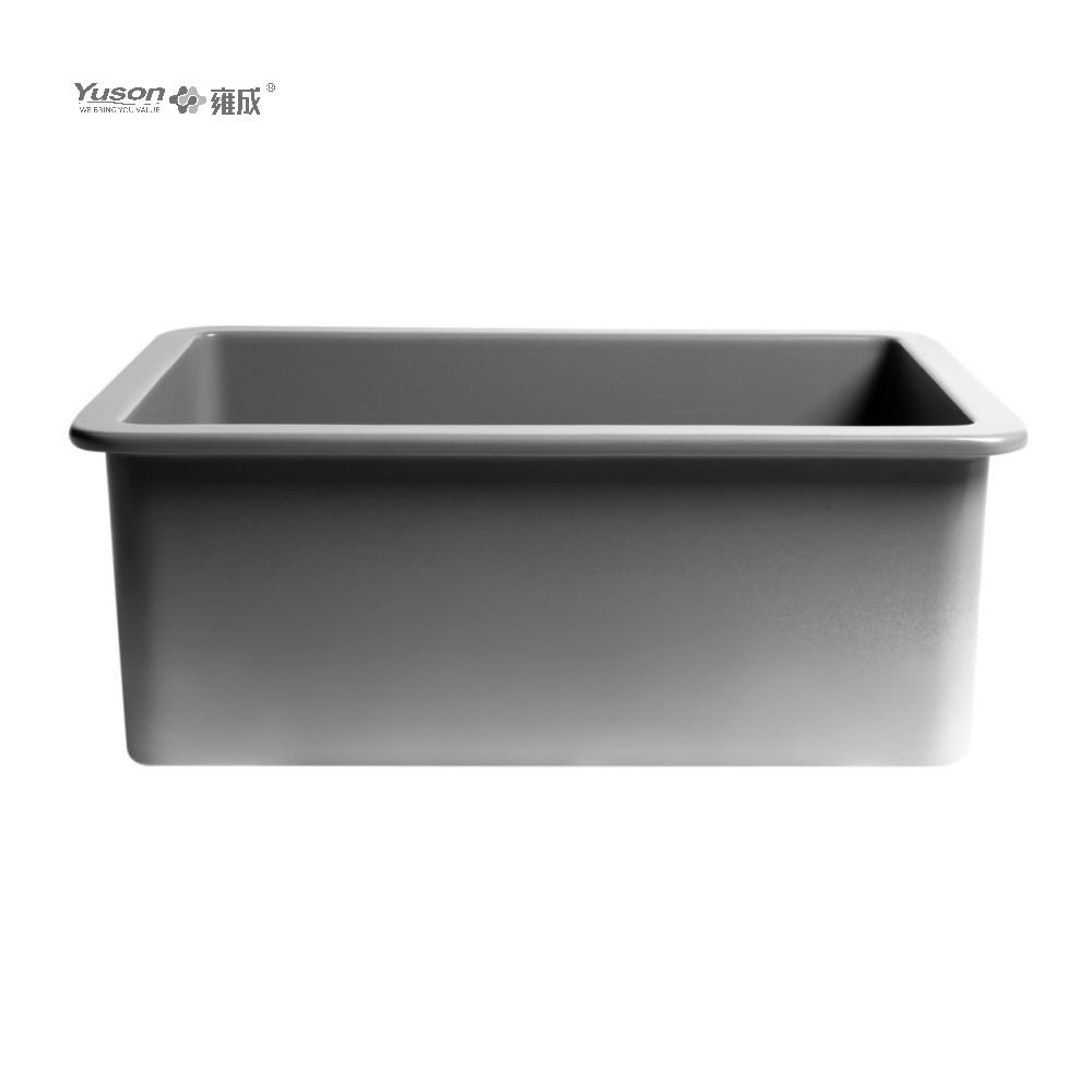 YS27106W-2419 Évier de cuisine avant à tablier en argile réfractaire fine FFC, bol simple le plus vendu de 24x19 pouces, pour décor d'évier de cuisine de ferme