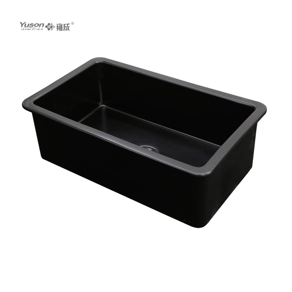 YS27106W-2419 Évier de cuisine avant à tablier en argile réfractaire fine FFC, bol simple le plus vendu de 24x19 pouces, pour décor d'évier de cuisine de ferme