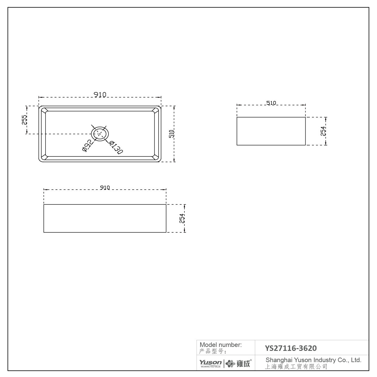 Évier de cuisine avant pour décor d'évier de ferme, bol simple FFC en argile réfractaire Fine, 36x20 pouces, vente en gros, YS27116-3620