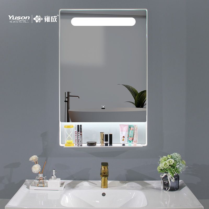 YS57017 Miroir de salle de bain en gros, miroir LED, miroir lumineux avec rangement