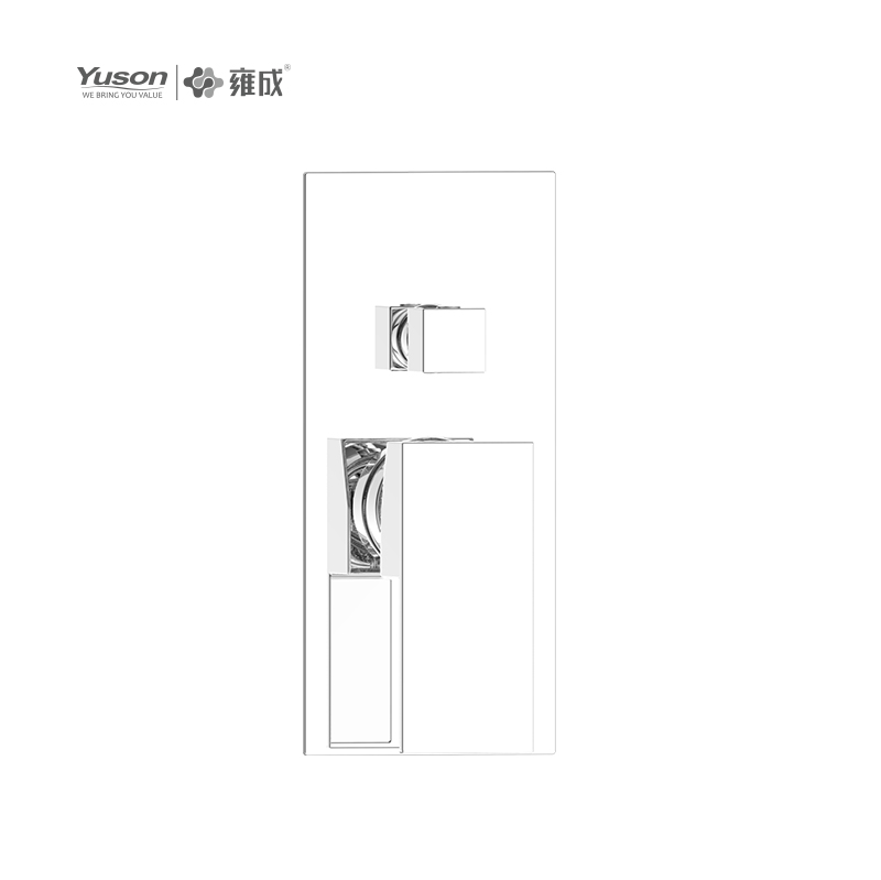 Robinet en laiton à levier unique, mitigeur de bain et de douche mural dissimulé, eau chaude et froide, 3403A-10