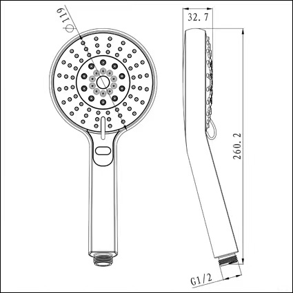 Pomme de douche à main YS31521