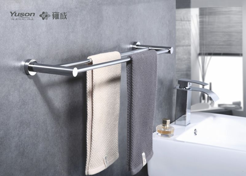 10724D Accessoires de salle de bain élégants, barres à serviettes à 2 pôles, 24