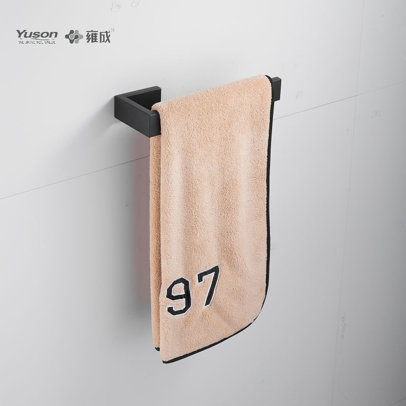 12710 Accessoires de salle de bain élégants, Anneau porte-serviettes, Porte-serviettes, Porte-serviettes en zinc/laiton/SUS, mural (Série 12700)