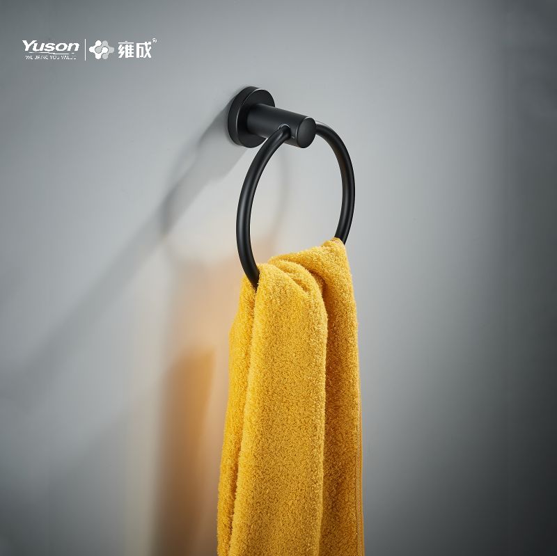 23710 Accessoires de salle de bain élégants, Anneau porte-serviettes, Porte-serviettes, Porte-serviettes en zinc/laiton/SUS, mural (Série 23700)