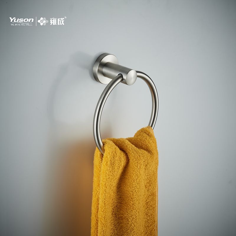 23710 Accessoires de salle de bain élégants, Anneau porte-serviettes, Porte-serviettes, Porte-serviettes en zinc/laiton/SUS, mural (Série 23700)