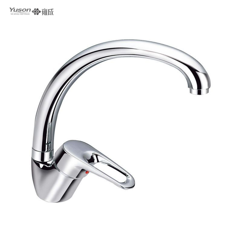 3131-51	brass faucet single lever hot/cold water deck-mounted kitchen mixer, sink mixer