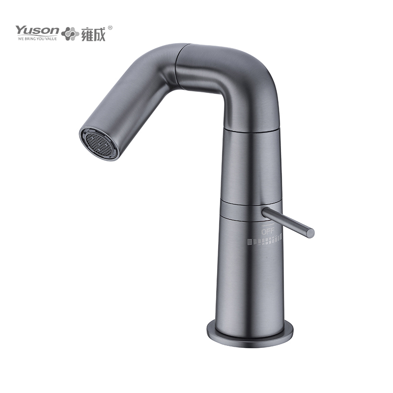 Robinet en laiton à levier unique, mitigeur de lavabo d'eau chaude et froide monté sur le pont, 2047-30