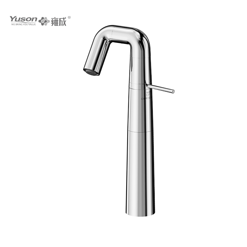 Robinet en laiton à levier unique, mitigeur de lavabo haut d'eau chaude et froide monté sur le pont, 2047 – 33