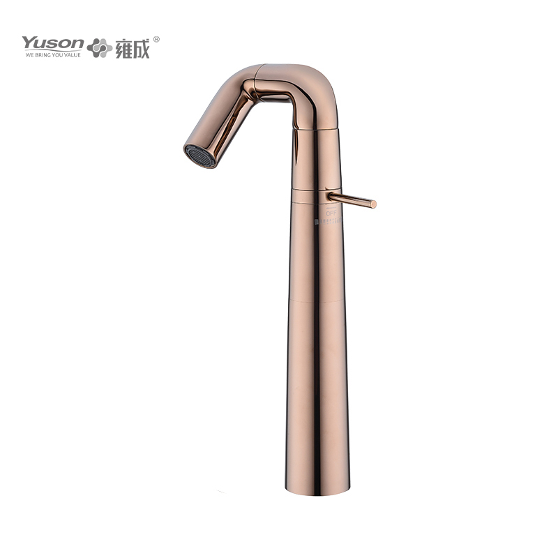 Robinet en laiton à levier unique, mitigeur de lavabo haut d'eau chaude et froide monté sur le pont, 2047 – 33