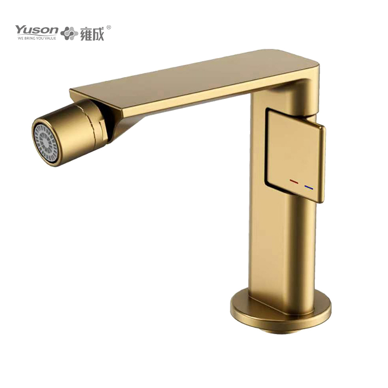 Mélangeur de bidet d'eau chaude et froide, robinet en laiton à levier unique monté sur le pont, 2093-40
