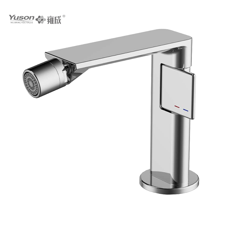 Mélangeur de bidet d'eau chaude et froide, robinet en laiton à levier unique monté sur le pont, 2093-40