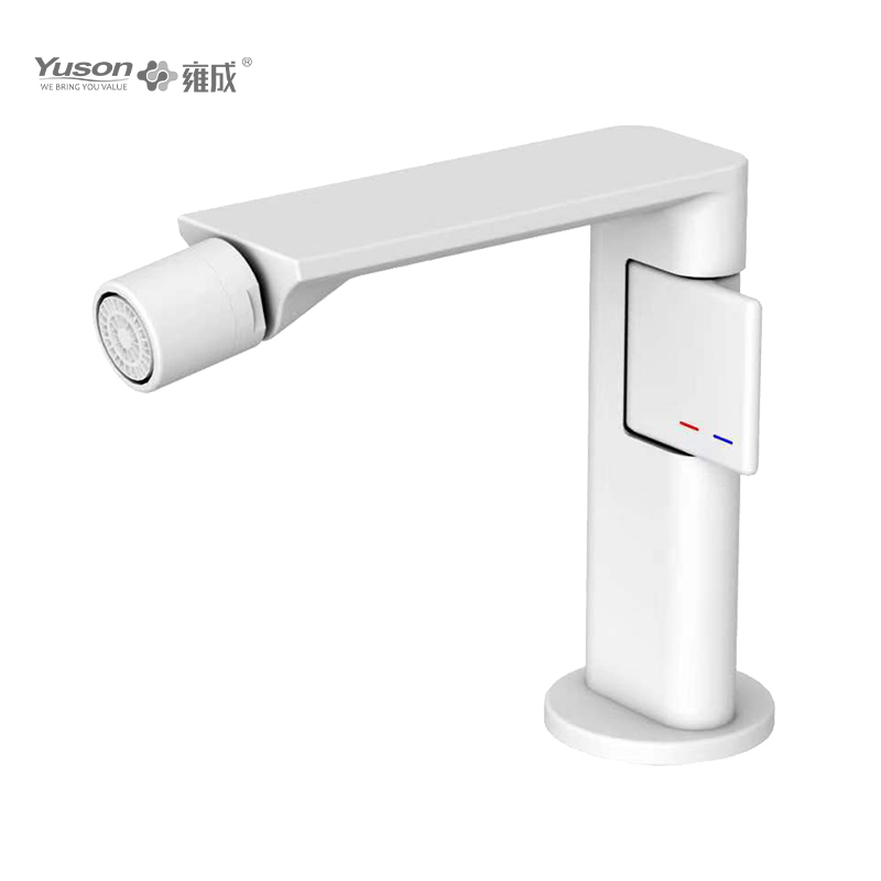 Mélangeur de bidet d'eau chaude et froide, robinet en laiton à levier unique monté sur le pont, 2093-40