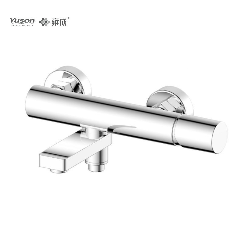 3078-10 Robinet en laiton mitigeur mural pour bain et douche d'eau chaude et froide