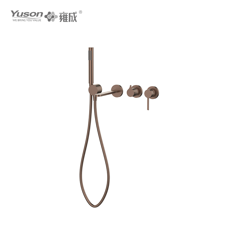 3160-23 SS 316L robinet mitigeur de bain et de douche à levier unique, eau chaude et froide encastrée au mur