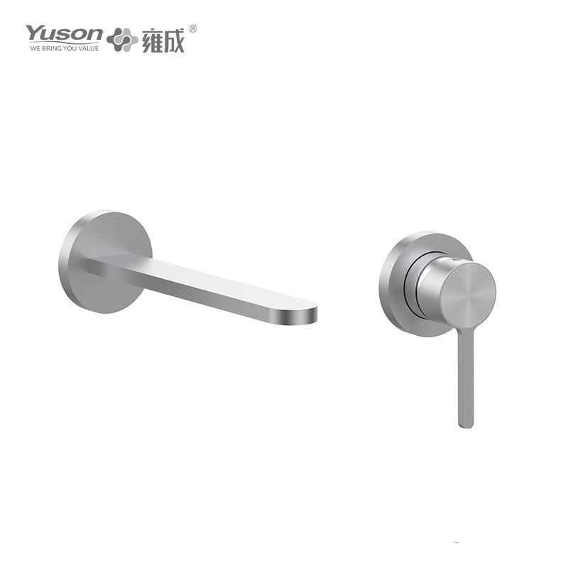 3160-32 SS 316L robinet mitigeur de lavabo d'eau chaude et froide encastré mural à levier unique